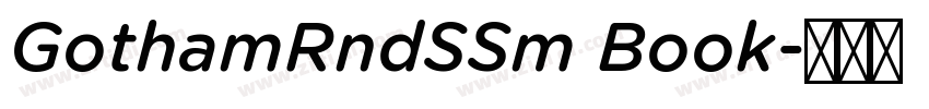 GothamRndSSm Book字体转换 GothamRndSSm Book字体转换